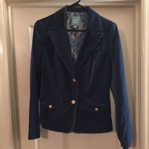 Old Navy Blue Velvet Blazer